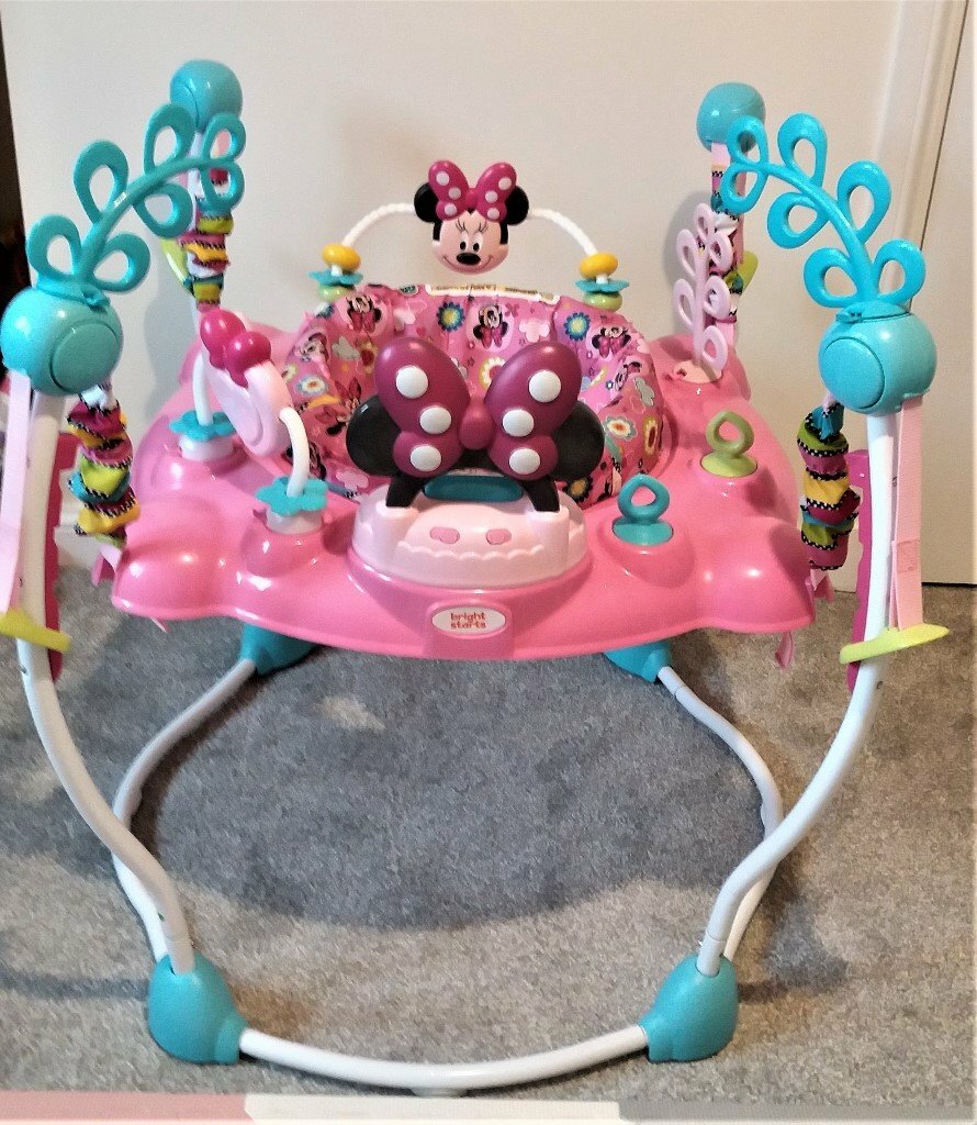 disney baby minnie mouse peekaboo activity baby jumper